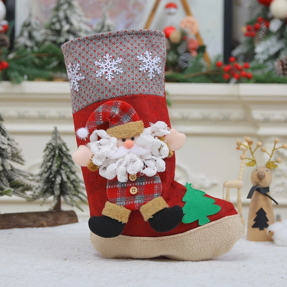 Spacious Large Santa Christmas Stocking for Hanging (No Part Numbers)