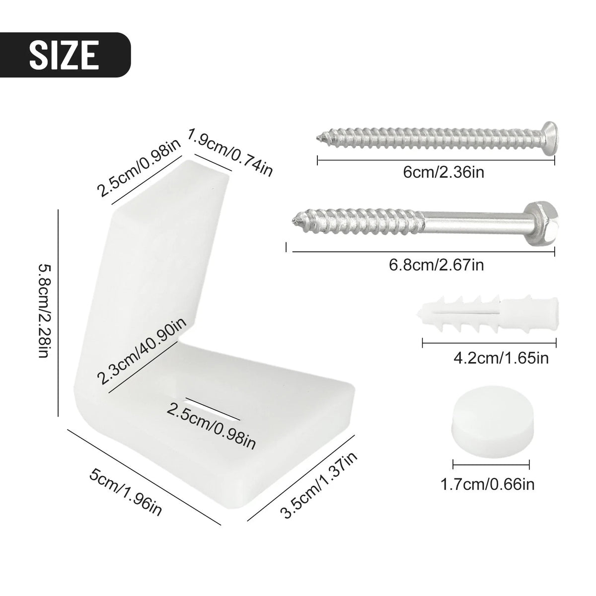 Screws Fixing Kit for Toilet Semi Pedestal (No Year Range)