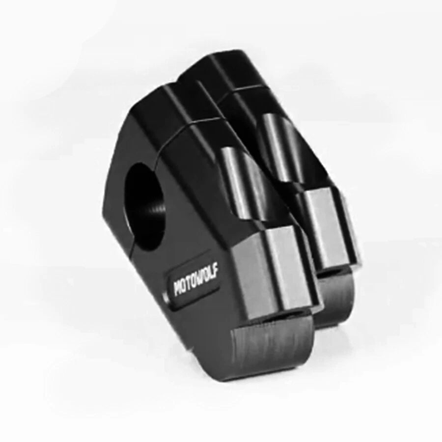 2Pcs Handlebar Riser Mount Clamp Adapter for Motorcycle (22mm, 7/8")