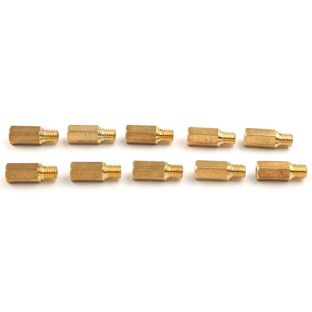 10PCS Main Jets Kit for PWK Carburetor (Fit PE OKO KOSO)