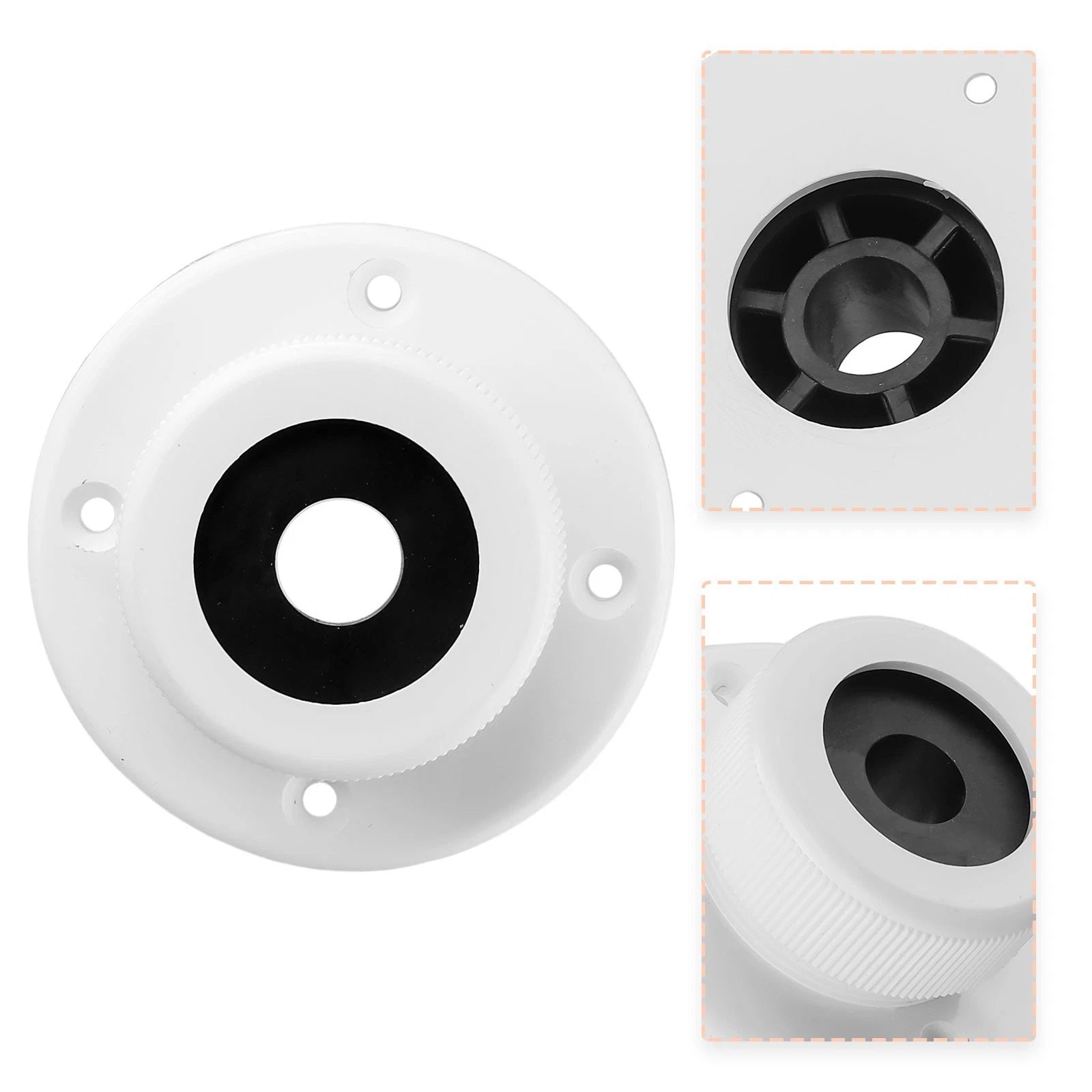 Boat Cable Outlet for Marine Accessories (Water Resistant, White)