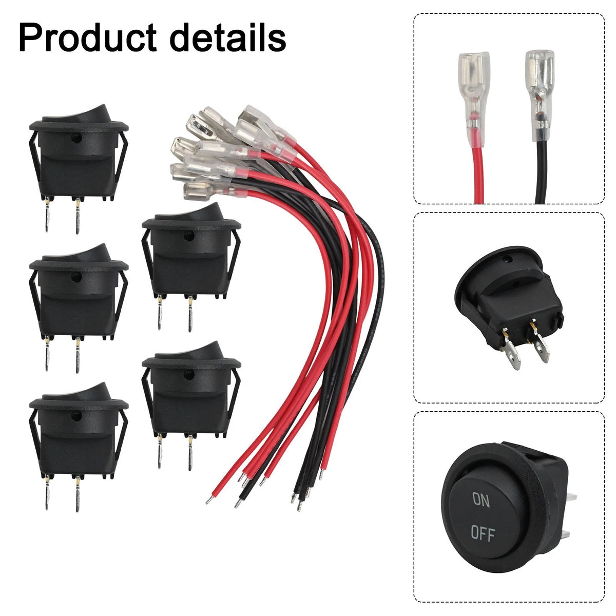 Round Rocker Switch for Vehicle Applications