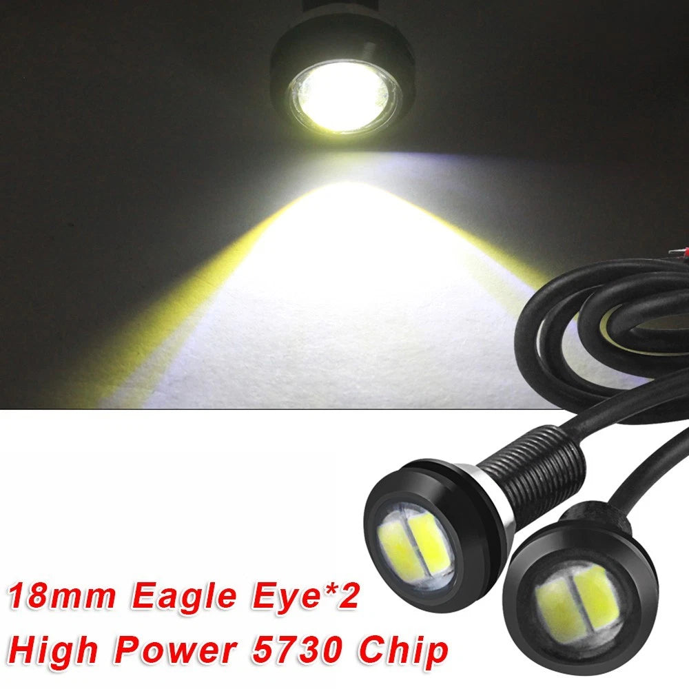 2X 5730 9W 18mm LED Car Motor Backup Light Bulb 12V for DRL