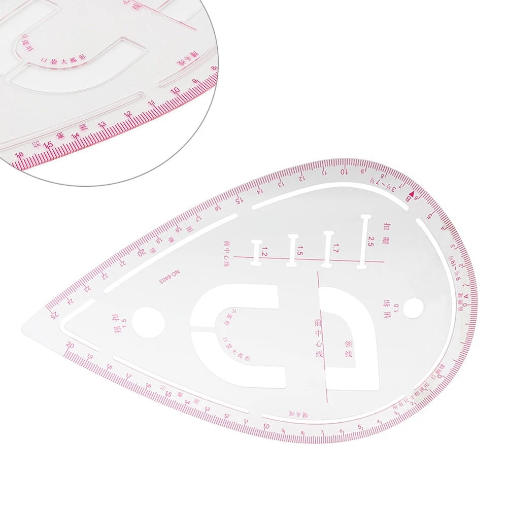 Sewing Sleeve Curve Ruler Measure For Dressmaking Grading Pattern Design
