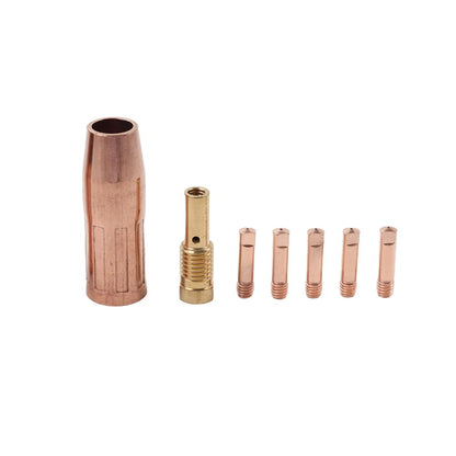 7 pcs Flux Nozzle Tip Kit for MIG 170 (No part numbers supplied)
