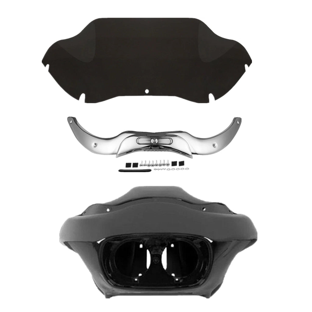 Inner & Outer Fairing Windshield & Trim for Harley Road Glide (2004–2013)