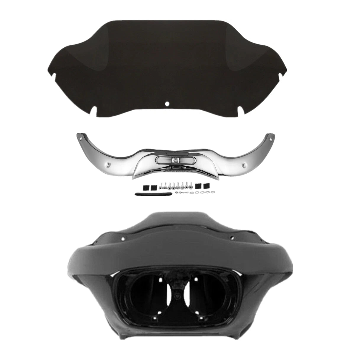 Inner & Outer Fairing Windshield & Trim for Harley Road Glide (2004–2013)