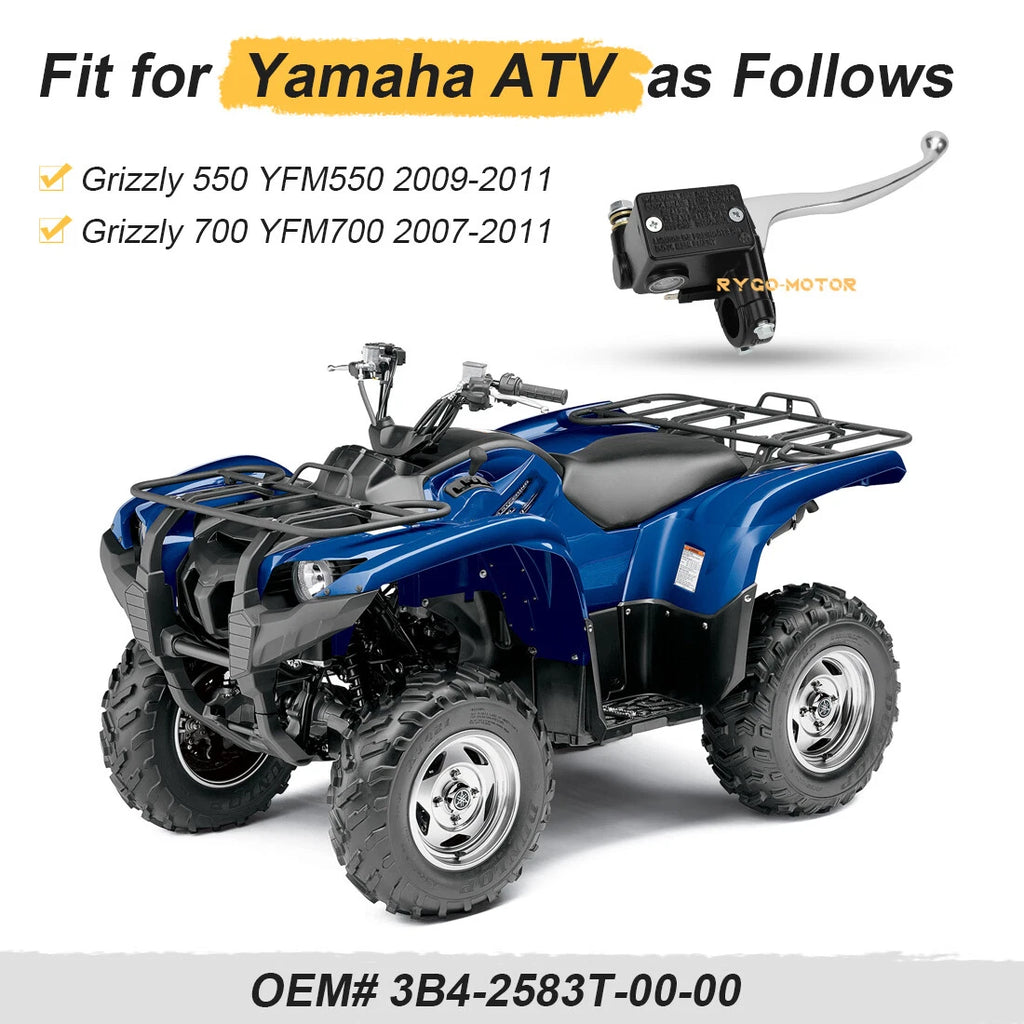 Front Right Brake Master Cylinder for Yamaha Grizzly 550 700 (2007–2011)