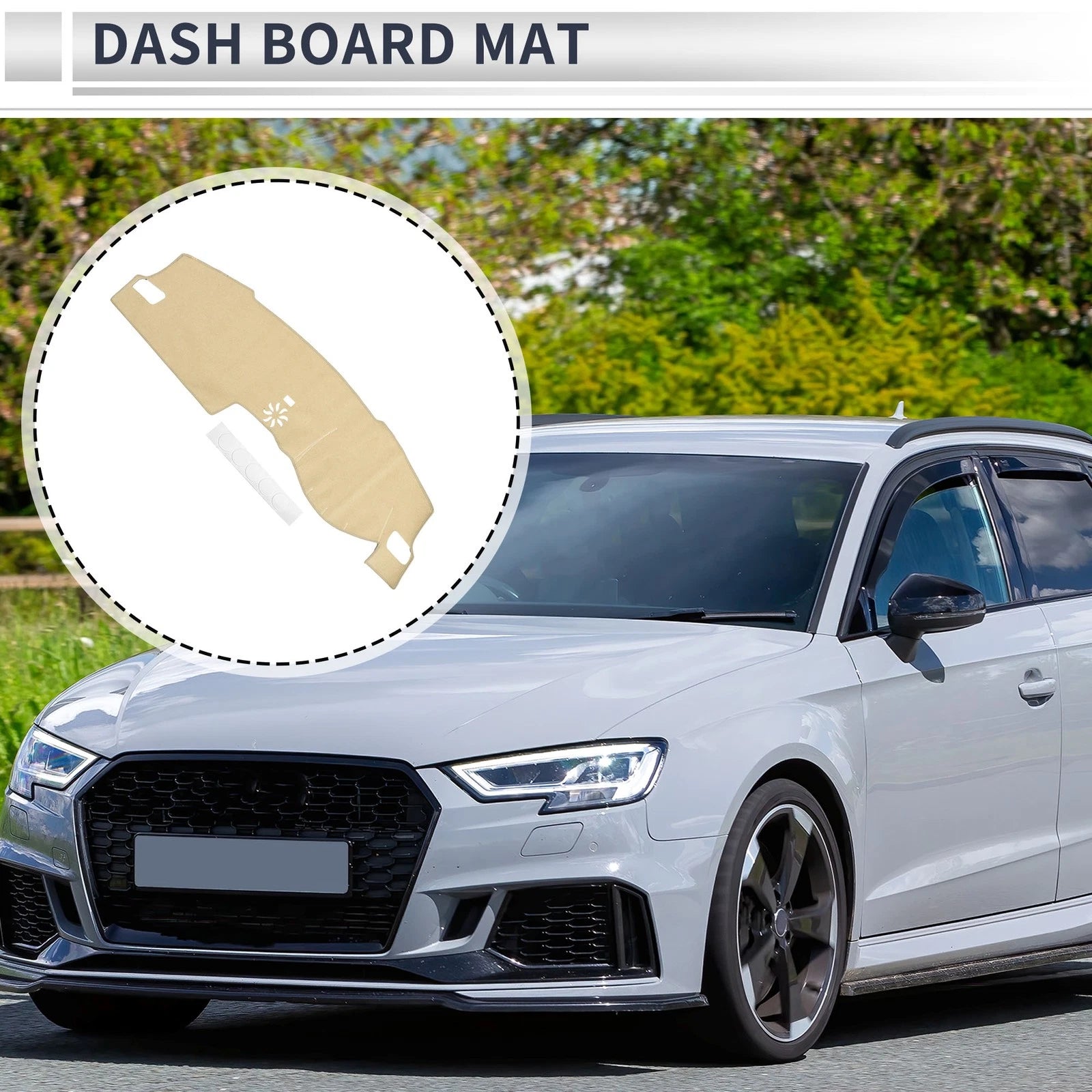Dashboard Dash Cover Mat Sun Protector for Honda Civic FL5 (2022–2024) Beige