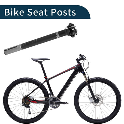 Seat Post Suspension 25.4x300mm for Bike Bicycle Comfort Matte Black (25mm)