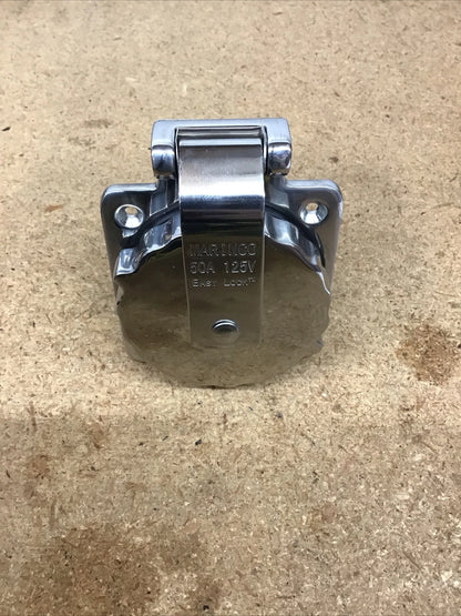 50 Amp 125V Marinco 6371EL Shore Power Inlet for Marinco (Used)
