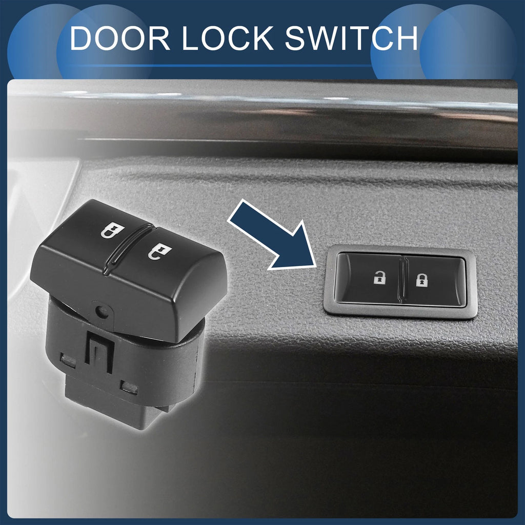 Door Lock Switch Front Driver Side Replacement for Chevrolet Cobalt (2005–2010)