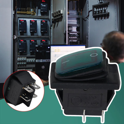 Rocker Switch DPST for Heavy Duty Motor Loads (Rectangular Applications)
