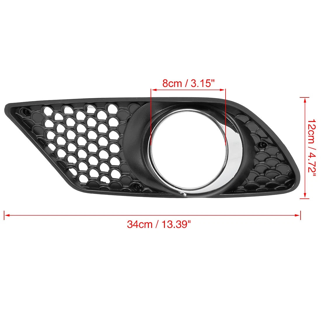 Left Side Fog Light Grille Cover Replacement for Mercedes-Benz C300 (2008–2014)