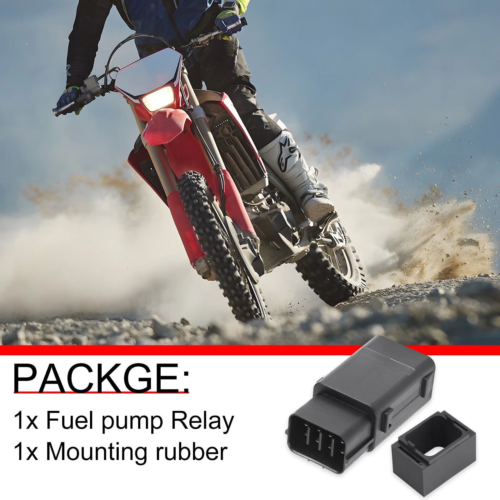Fuel Pump Relay & Mounting Rubber for Honda Rancher 420 TRX420 (2007–2014)