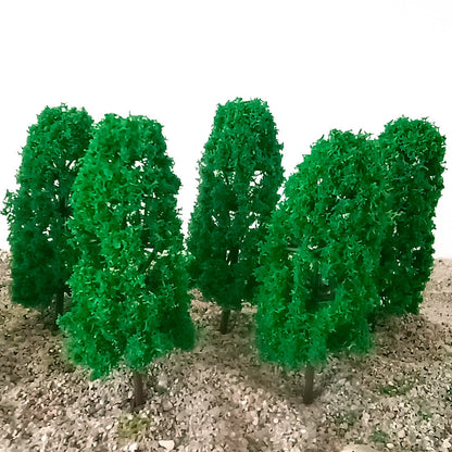40Pcs 3.93" Green Model trees Train Railroad Diorama Scenery Sand Table Layout