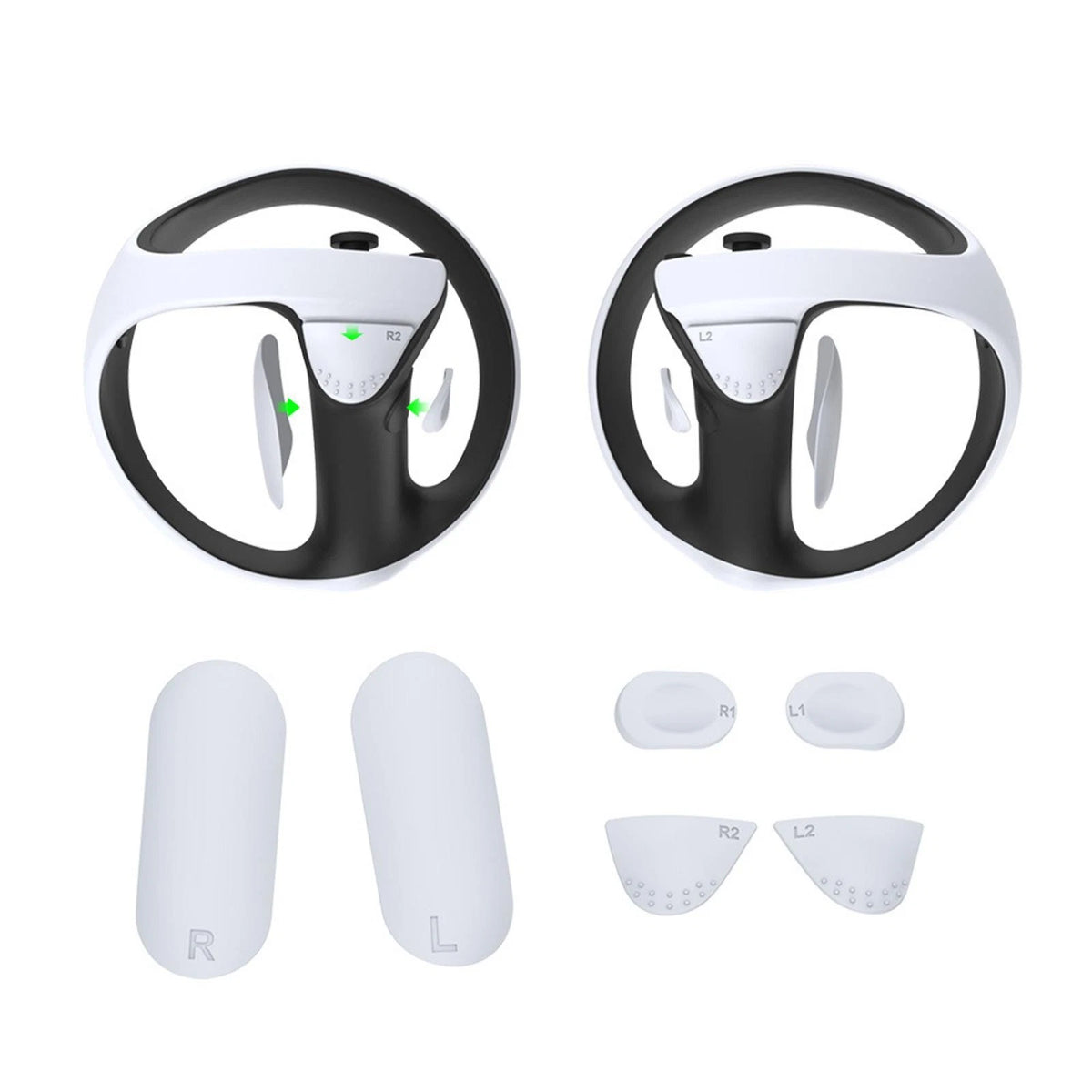 Set of 2 Non-Slip Silicone Grip Button Covers for PS VR2