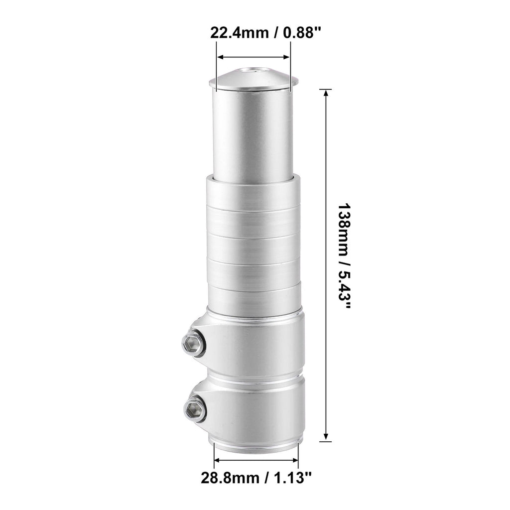 Bike Stem Replacement Aluminum Alloy 138mm for Mountain Bicycle (1 Set)