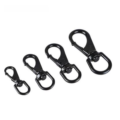 Rotating Swivel Keychain for Leash and Gear (Black 304 Stainless Steel)