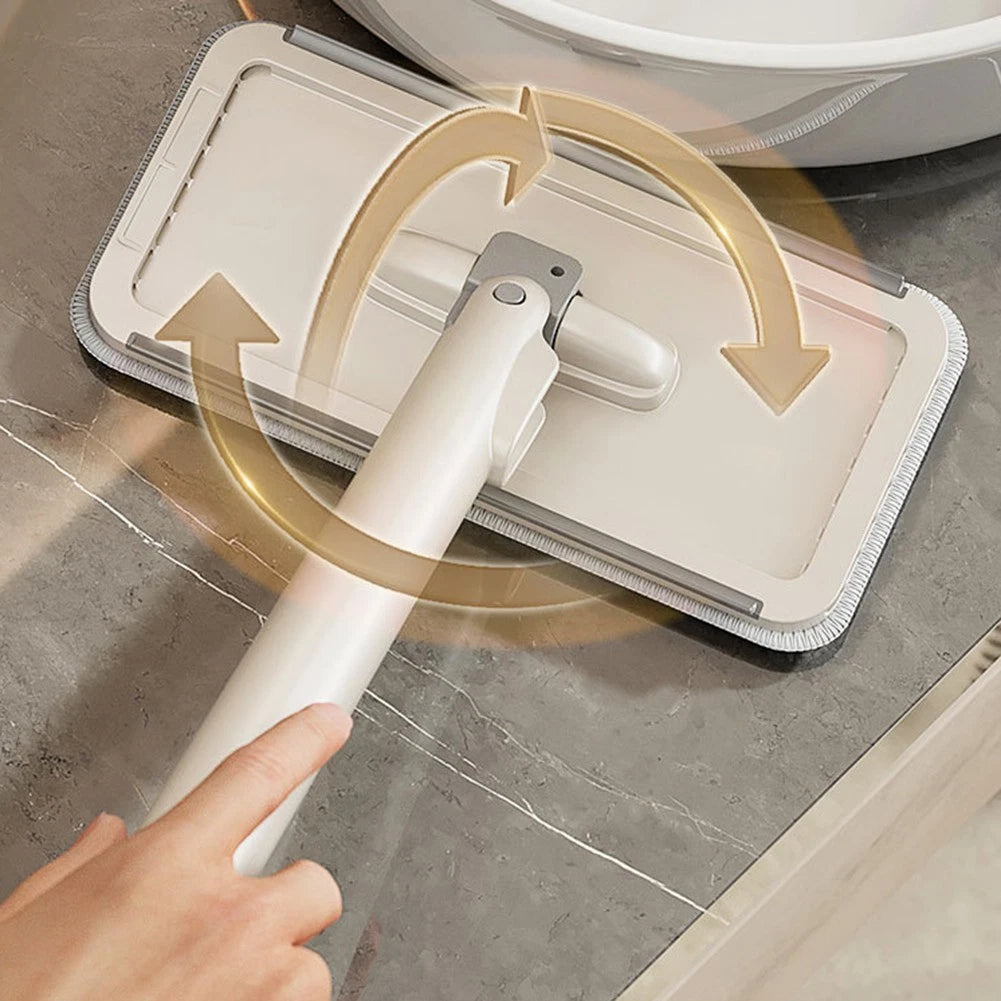 Compact Cleaning Mop for Desktop Use with Cloth Attachment