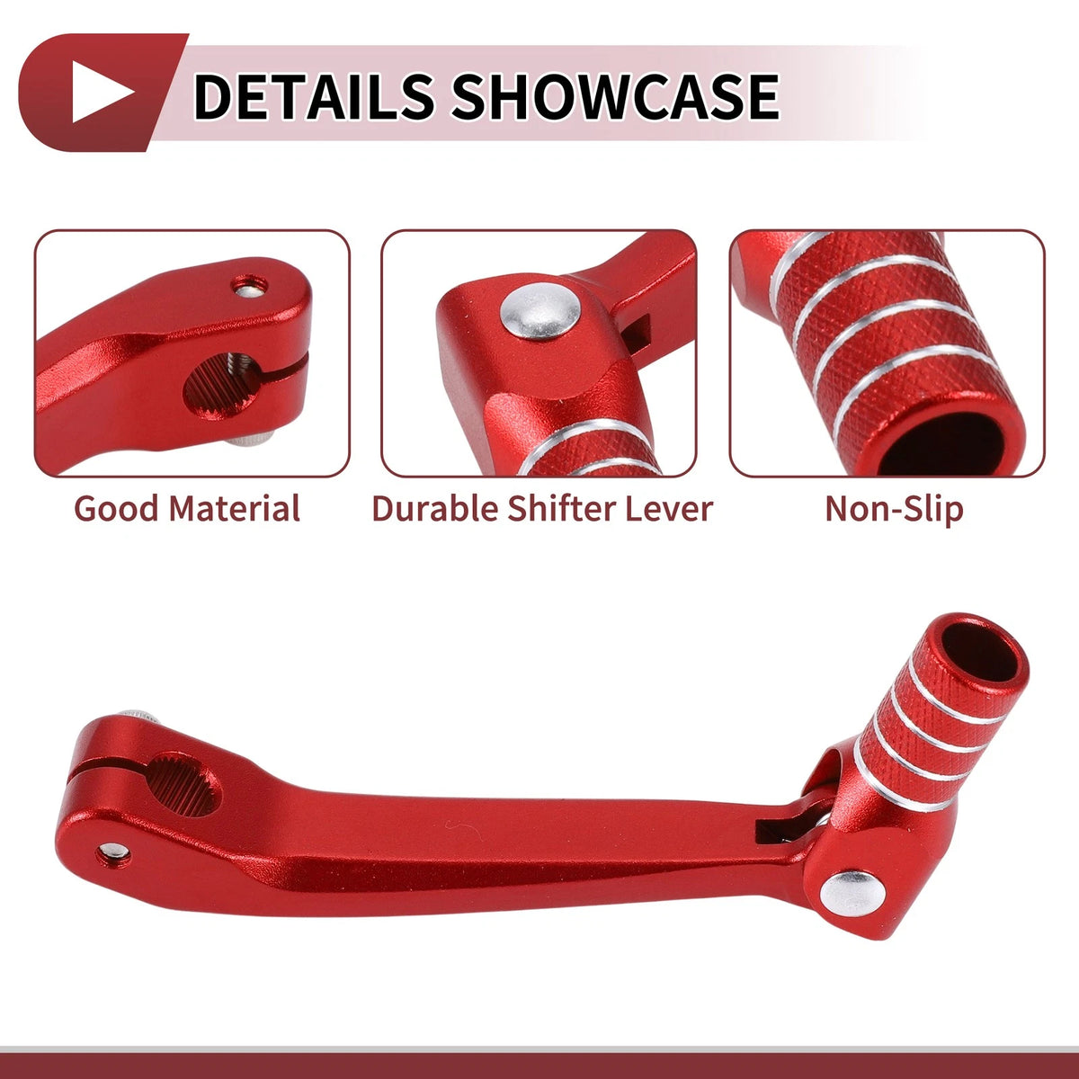 Folding Gear Shifter Lever for Honda CRF150F (2003–2017) Red