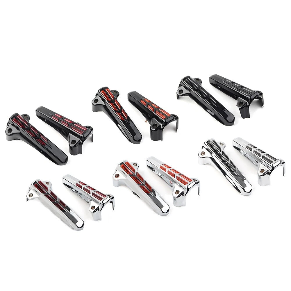 Front Lower Fork Leg Covers LED Smoke for Harley FLHR FLHTK FLHX (2014–2020)