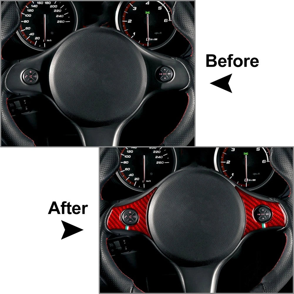Steering Wheel Multifunctional Panel Cover Trim For Alfa Romeo 159 Brera Spider