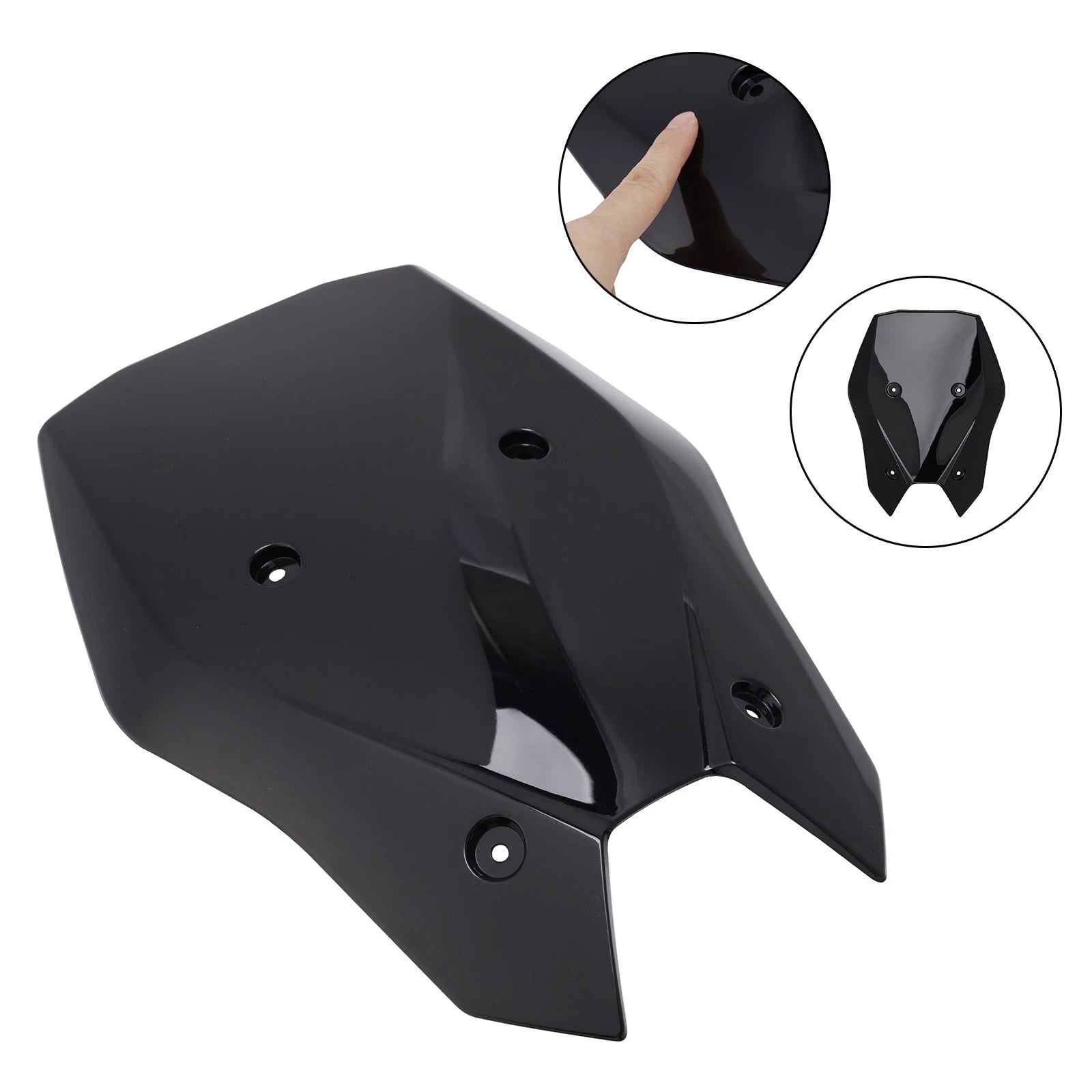 Windshield Windscreen for Kawasaki Z900 (2025–2026) Black
