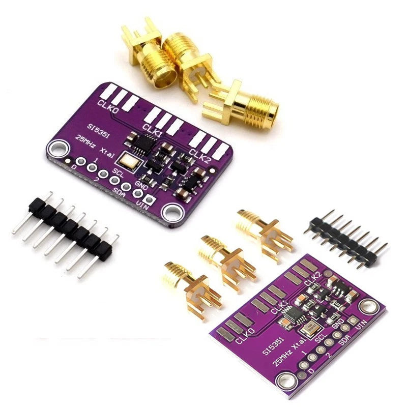 2X SI5351 Signal Source Board for Tunable Frequency Output (8 kHz to 160 MHz)