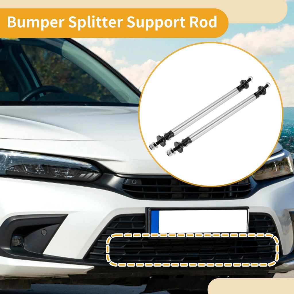 2X Adjustable Front Bumper Lip Splitter Strut for Universal Fit (150mm)