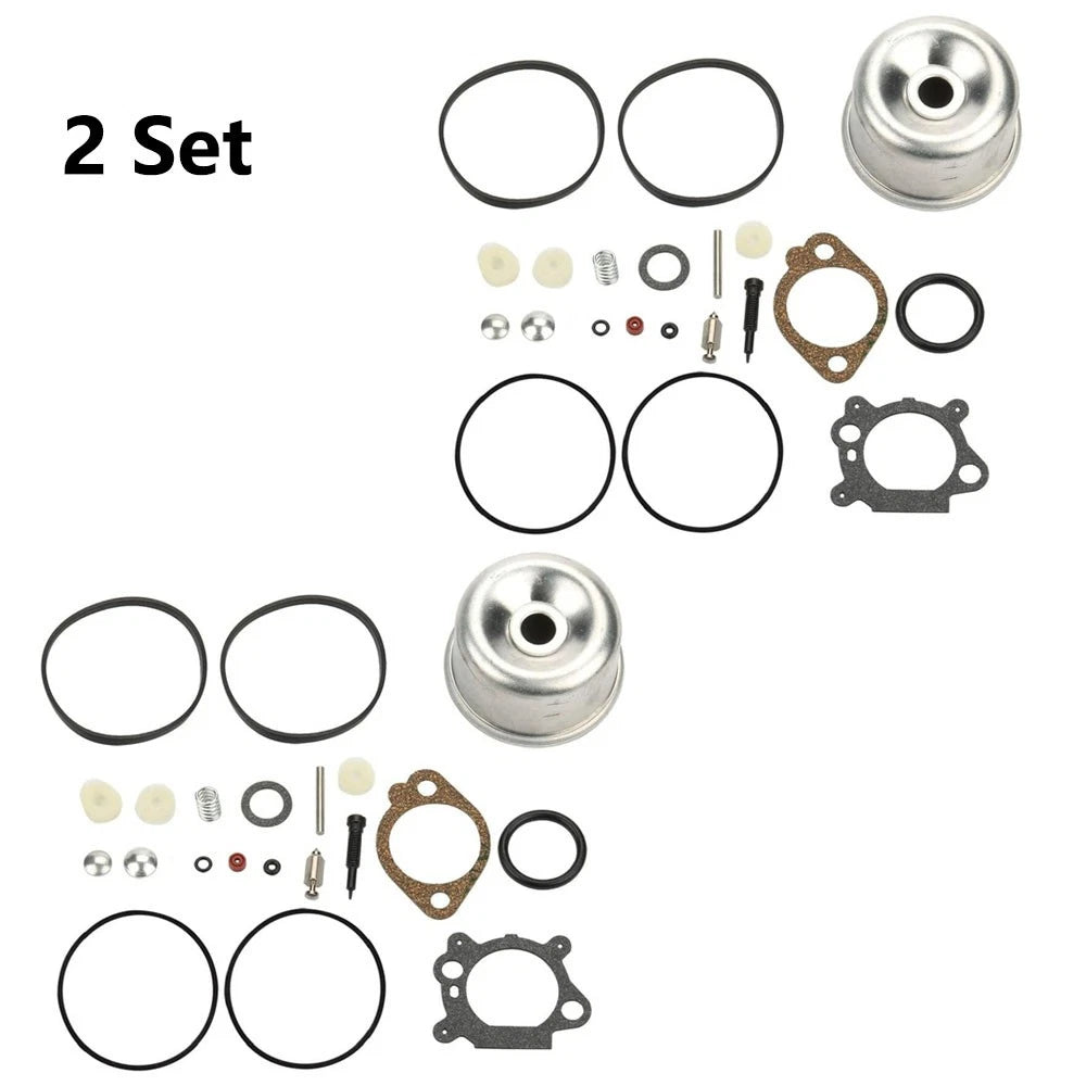 Set of 2 Carburetor Float Bowl Repair Kit for B&S 498260 492495 796611 493640
