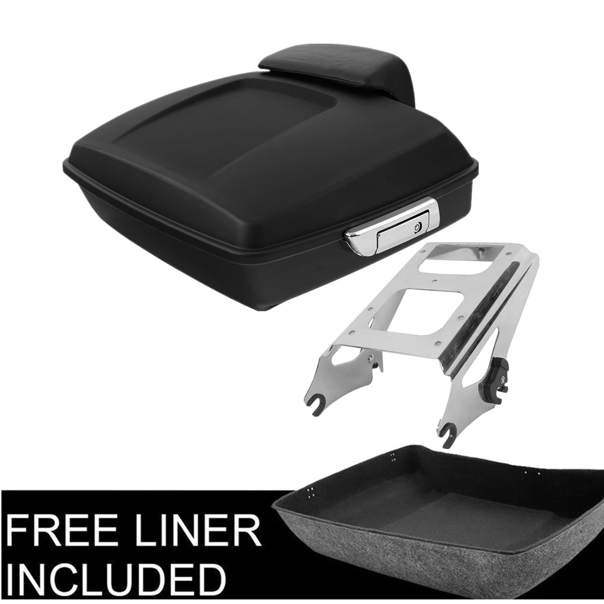 Trunk Mount Rack for Harley Touring Glide (2009–2013) - Matt Black