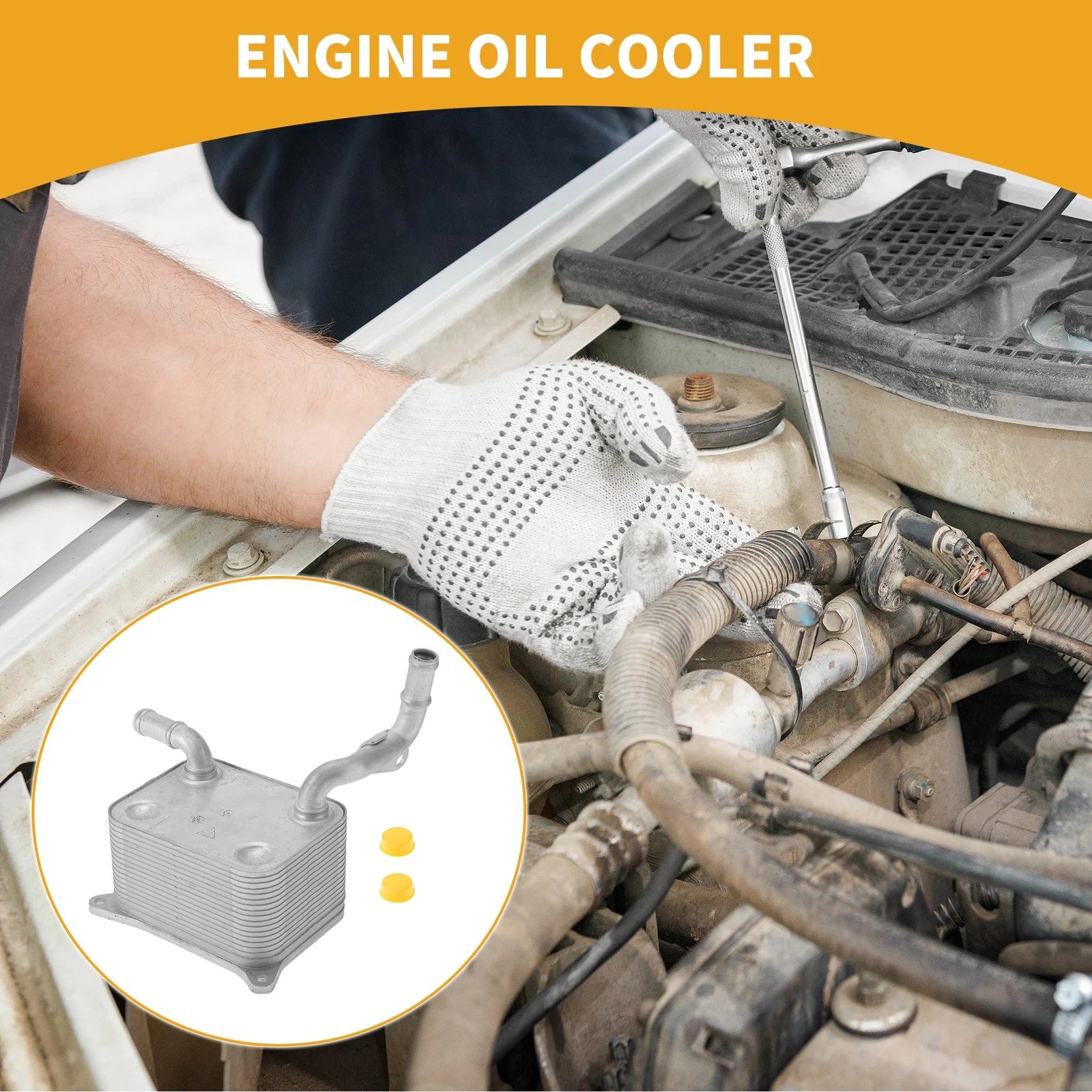 Engine Oil Cooler for Audi Q7 2007–2010 Replacement Transmission Cooler