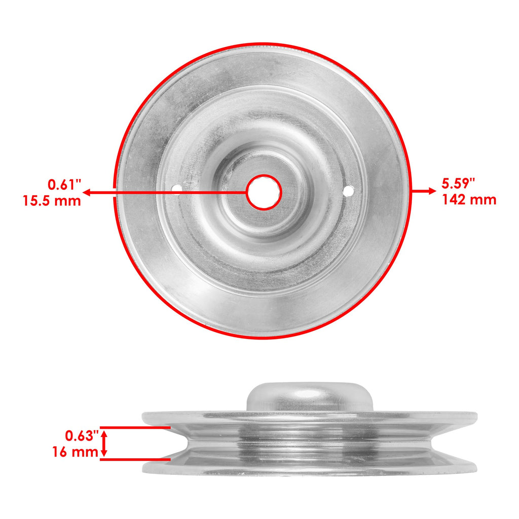 Deck Spindle with Pulley Replacement for Poulan 461ZX (2005–2015)