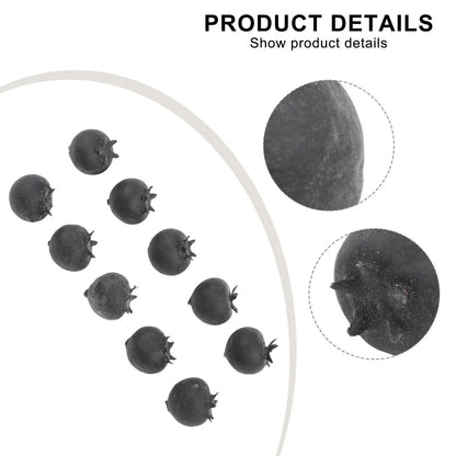 50 Pieces Artificial Blueberry Decoration for Crafting and Displays