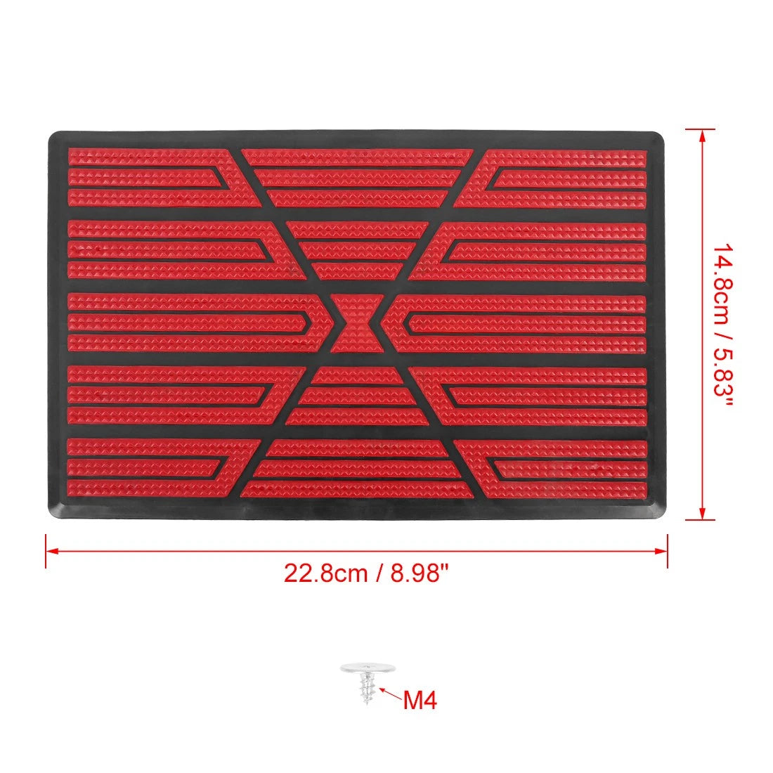 2X Floor Carpet Mat Patch Heel Scuff Plate for Universal Car Truck