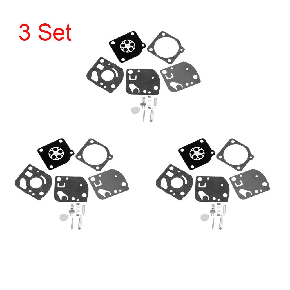 Set of 3 Carburetor Repair Kits for ZAMA RB-21 C1U ECHO GT 1100 2100 2103 PB1000