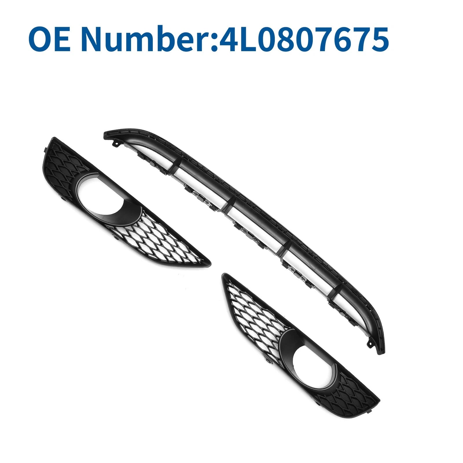 Front Lower Bumper Grille Grill Replacement Set for Audi Q7 (2010–2015)