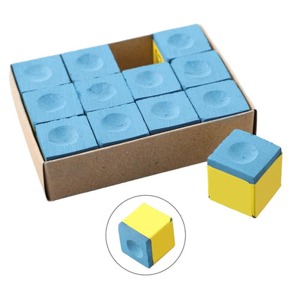 Set of 4 Premium Performance Pool Cue Chalk Cubes for Billiards Table