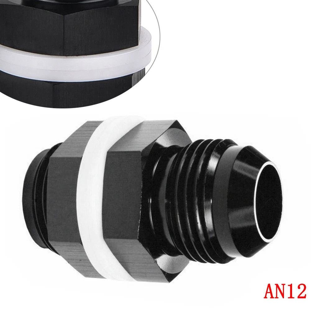 12 AN AN12 Flare Fuel Cell Bulkhead Fitting with Washer for Universal