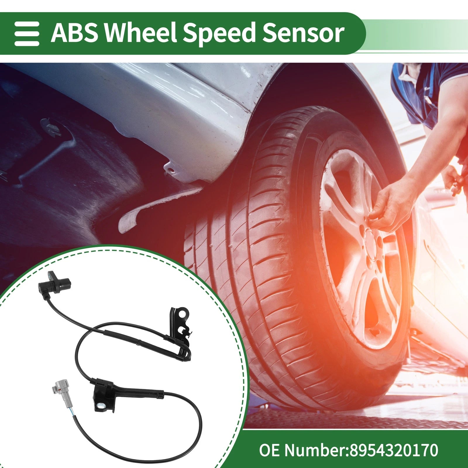 ABS Wheel Speed Sensor Front for Toyota Scion tC (2011–2015)