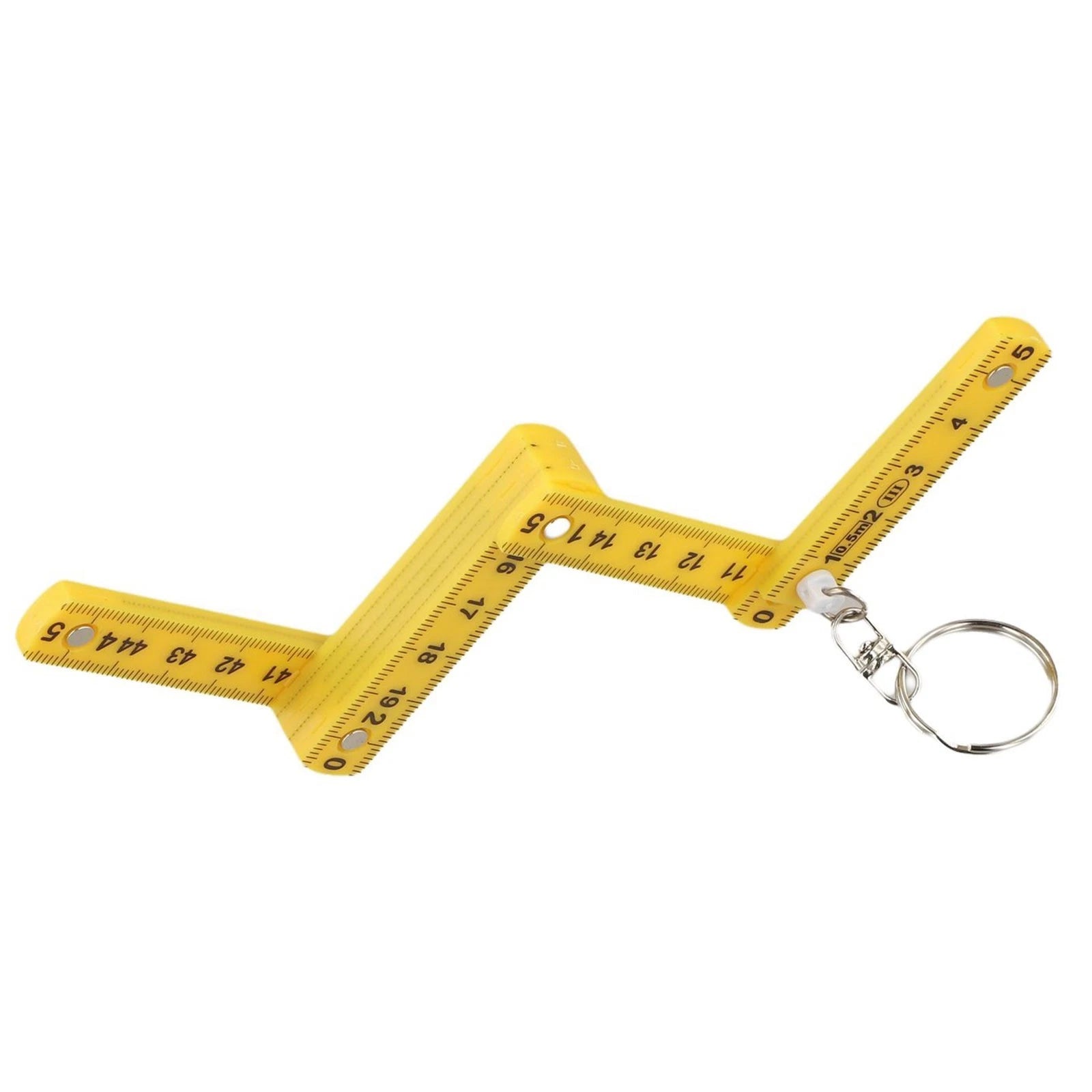Folding Ruler Keychain 50cm Portable Measuring Tool for Professionals