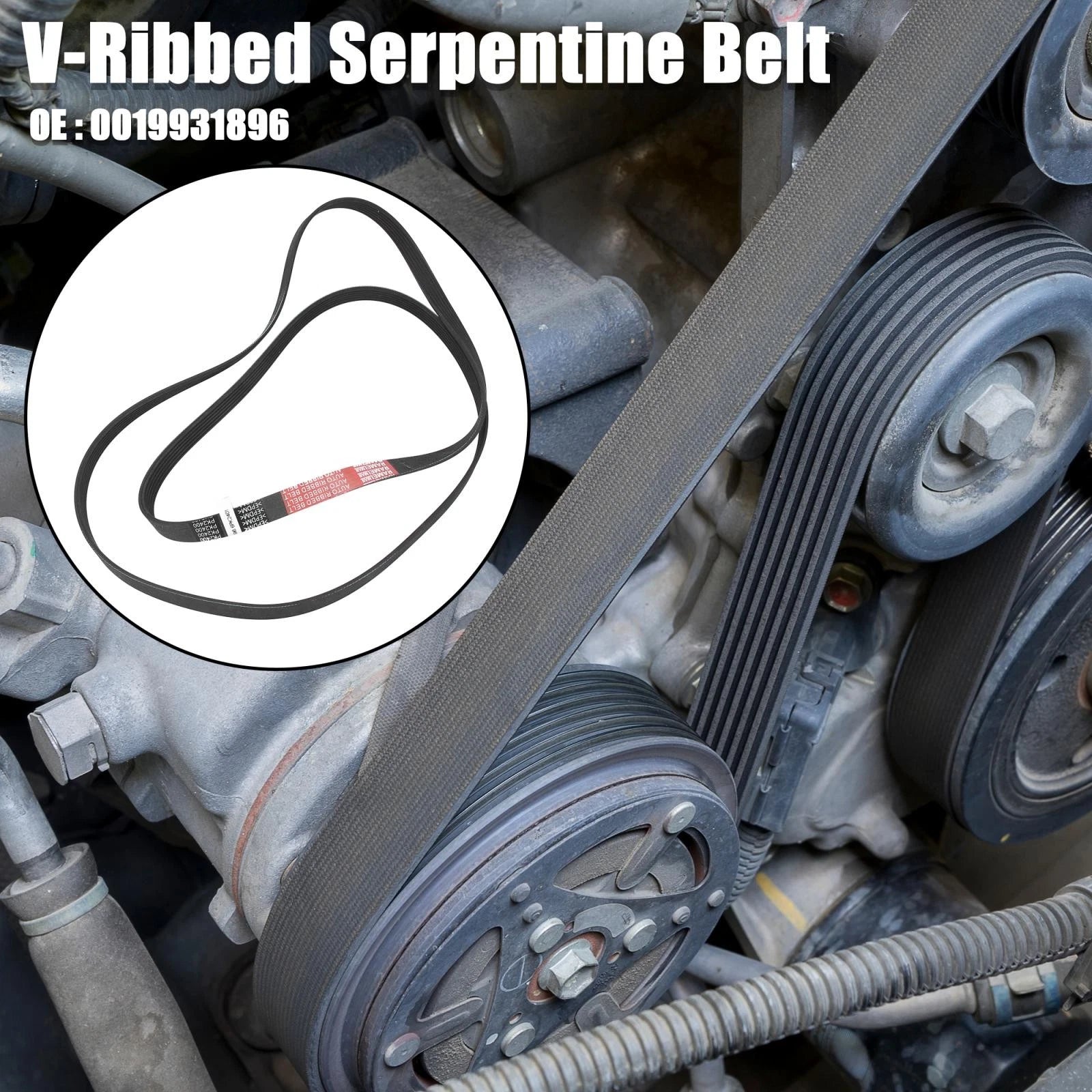 V-Ribbed Serpentine Belt Replacement for Mercedes-Benz C230 (2006–2007)