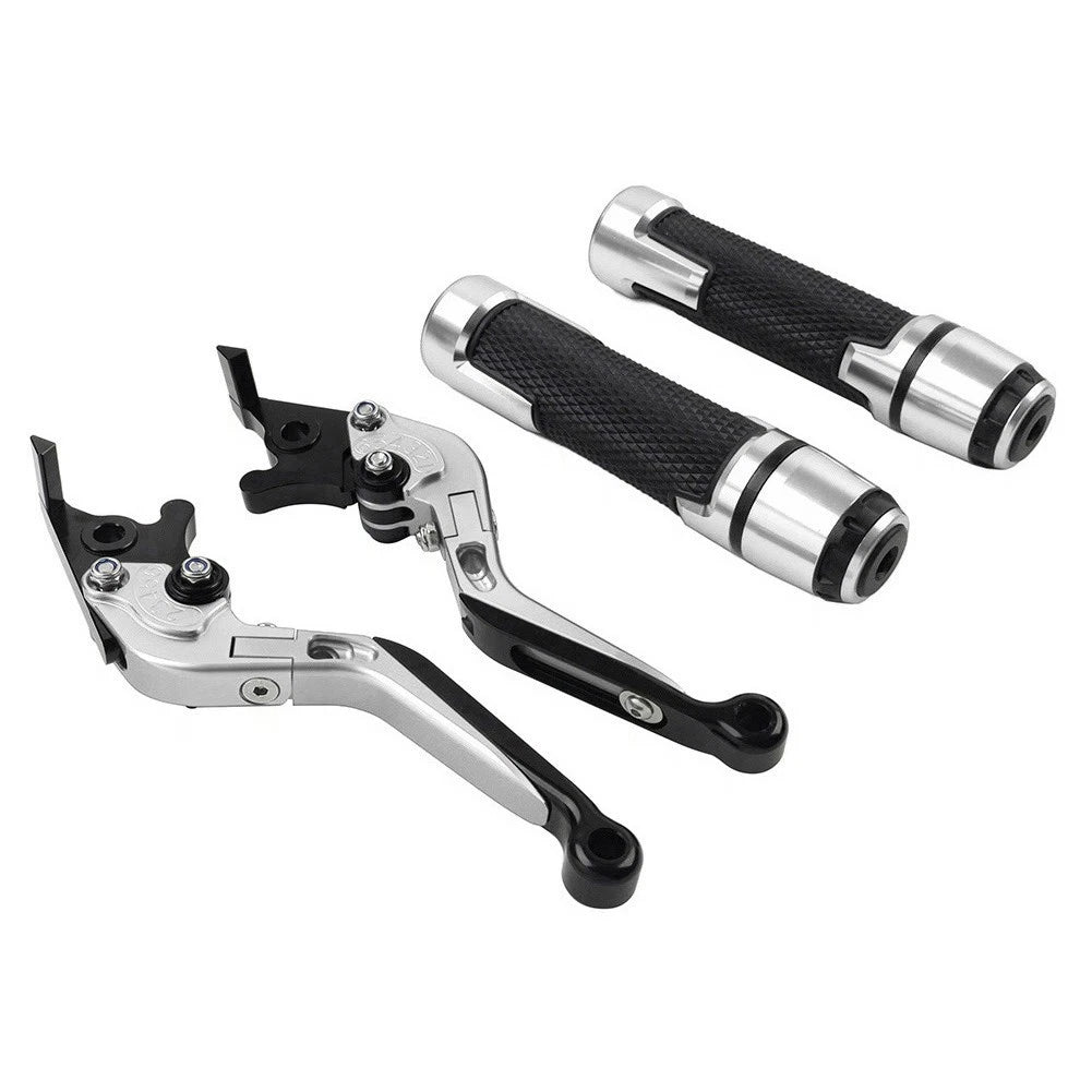 Handlebar Grips & Brake Clutch Levers Set for Kawasaki ZZR1400 GTR1400