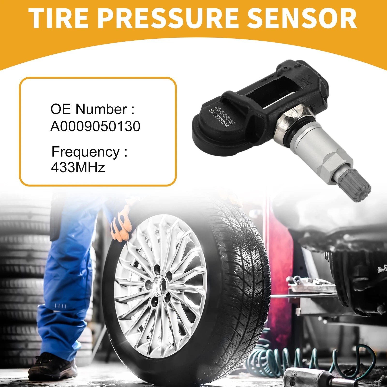 Tire Pressure Sensor Replacement for Mercedes C63 AMG (2008–2014) 433MHz