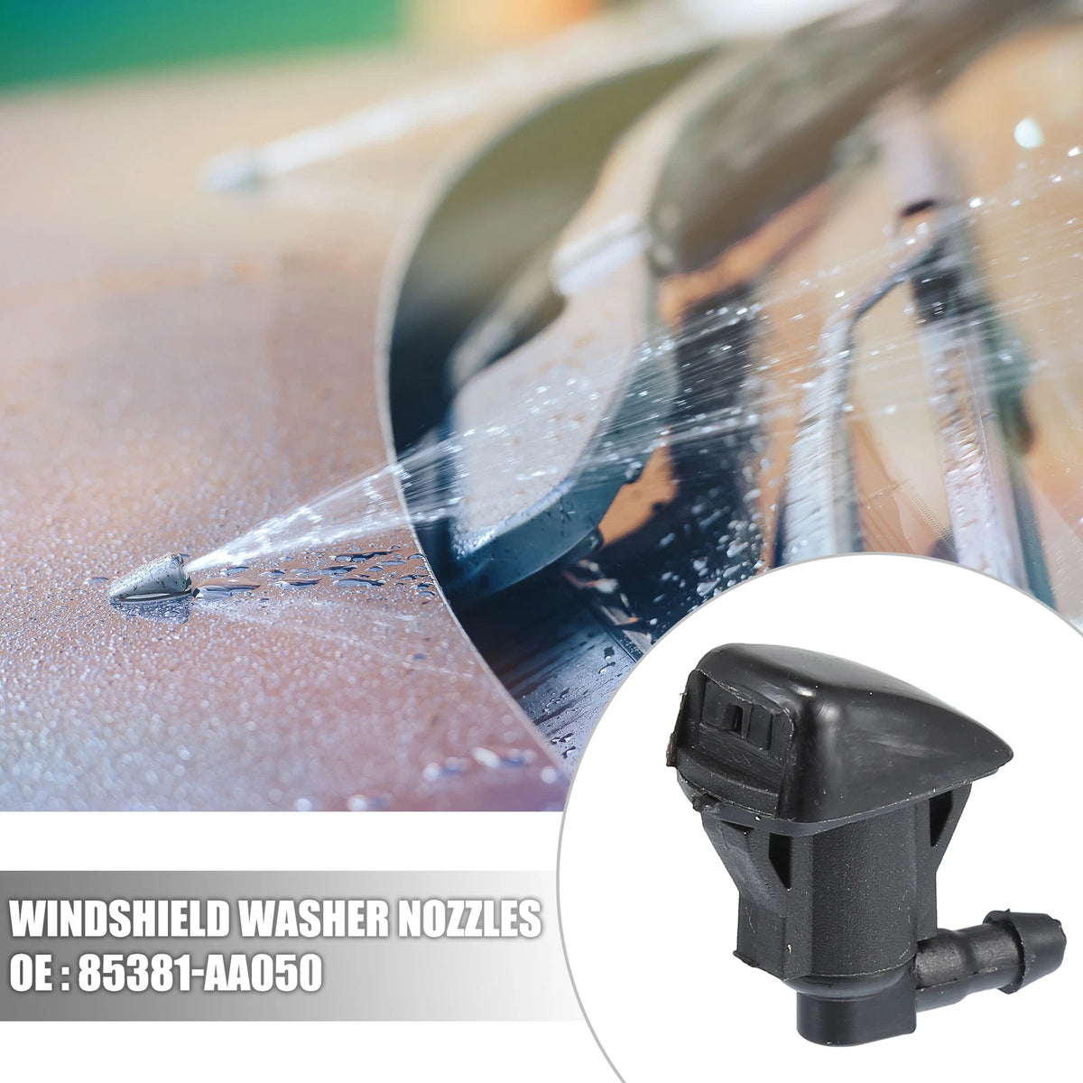 1 Pair Windshield Washer Nozzles for Toyota Solara (2004–2008)