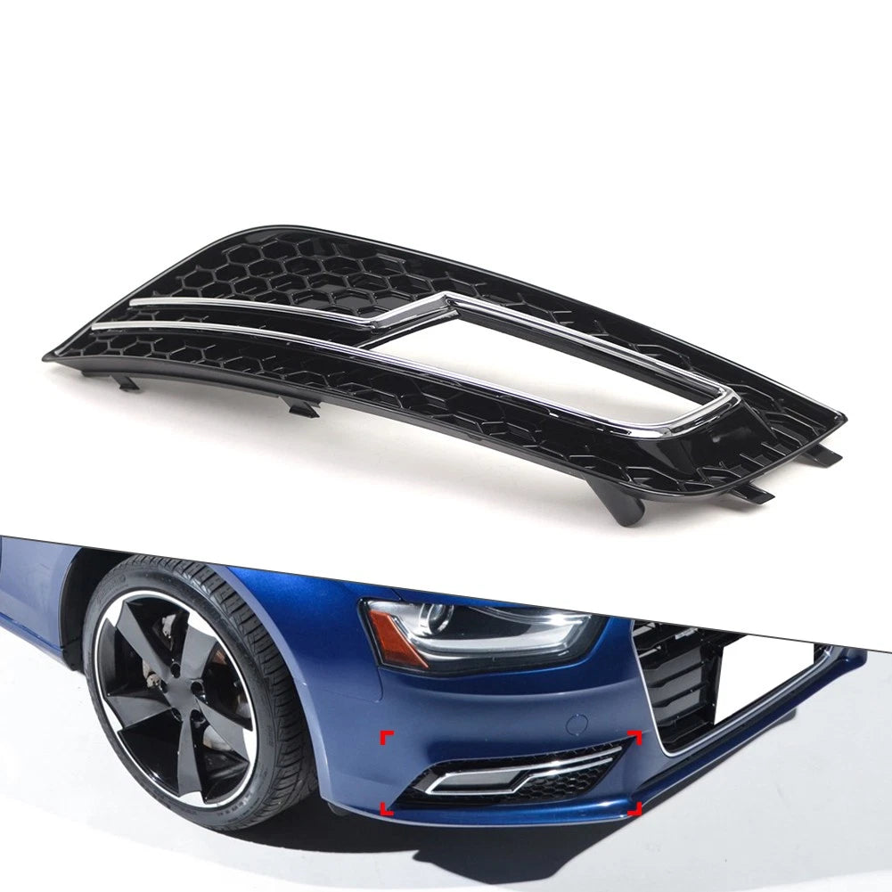 Right Front Bumper Lower Grille Fog Light Cover for Audi A4 (2013–2016)