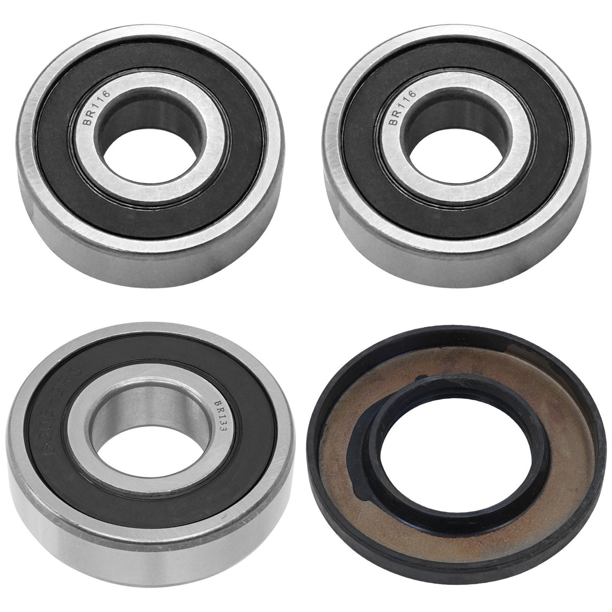 Rear Wheel Ball Bearings Seals Kit for Suzuki LS650 LS650F LS650P Savage (1986–2009)