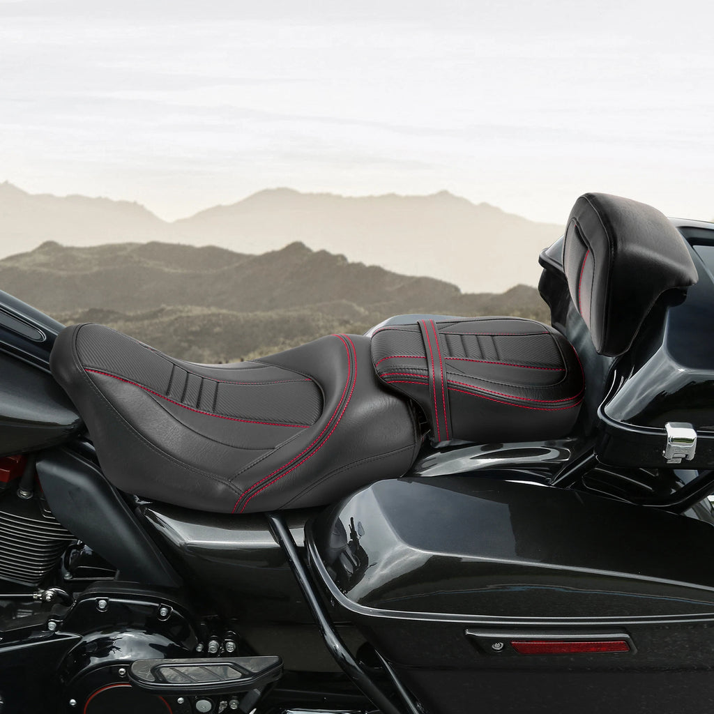 Seat & Backrest Pad for Harley Touring FLHX (2014–2023)
