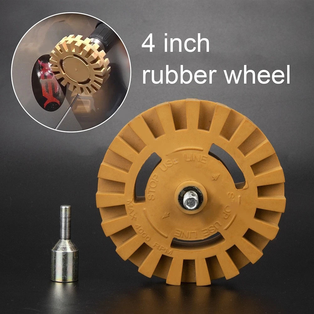 Efficient Rubber Eraser Wheel for Sticker Graphics Eradication